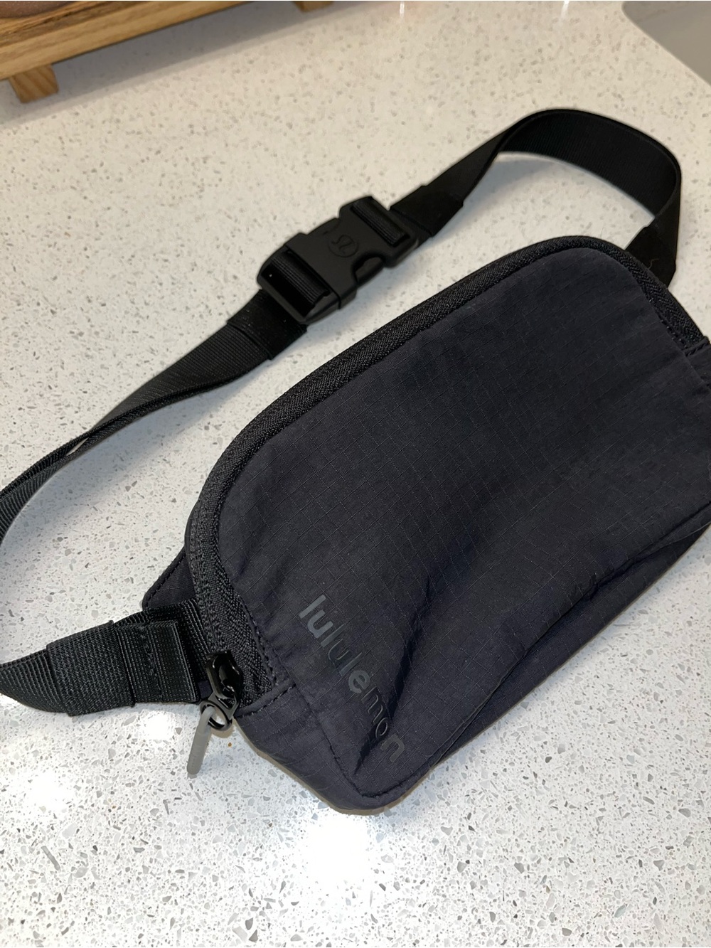 lululemon athletica black mini belt bag